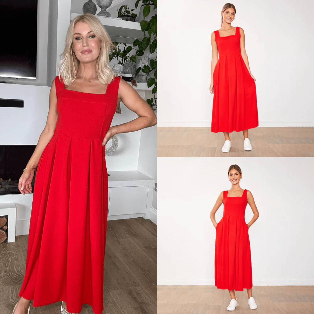 Maddie Dress (Red) - Image 8