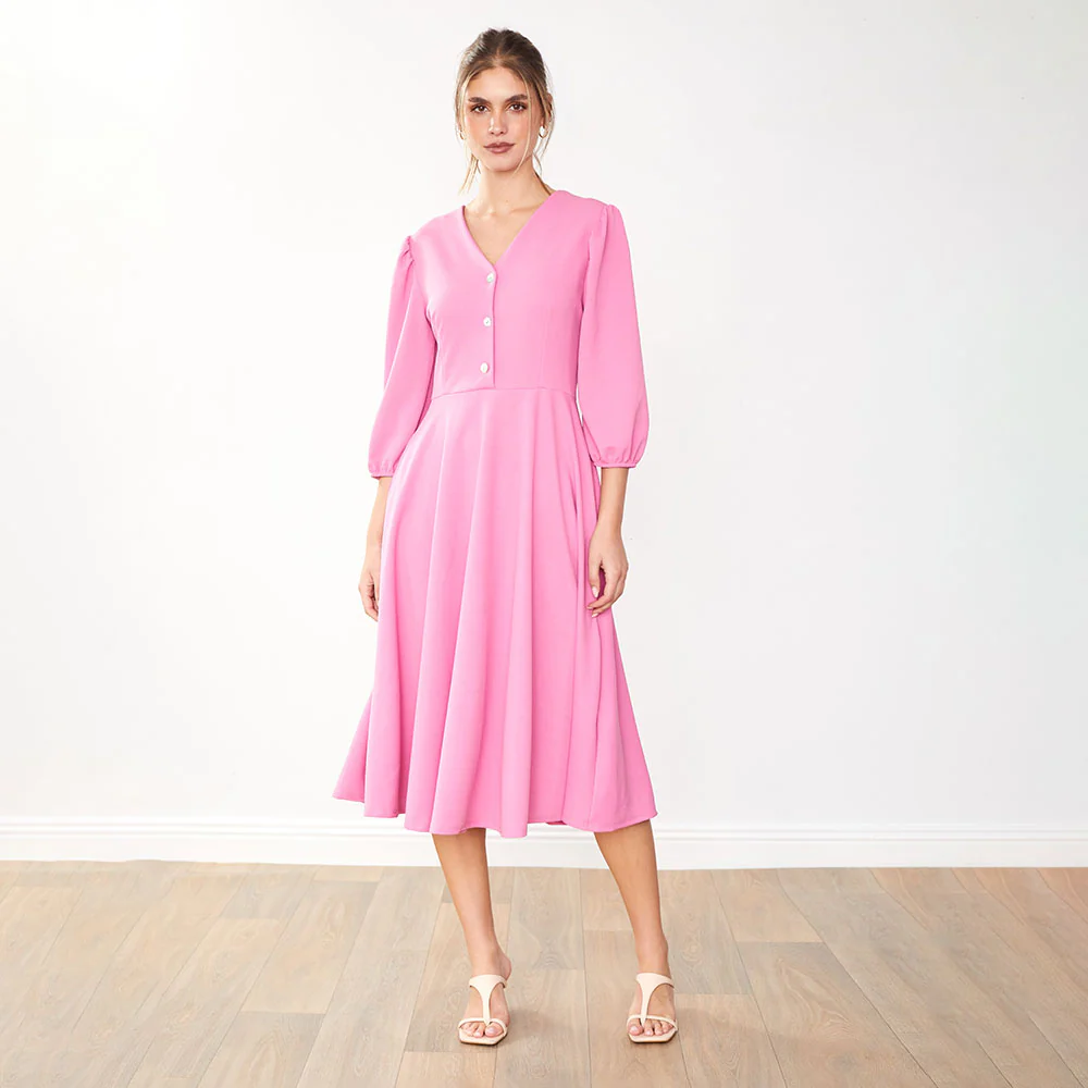 Maisy Dress (Pink) - Image 4