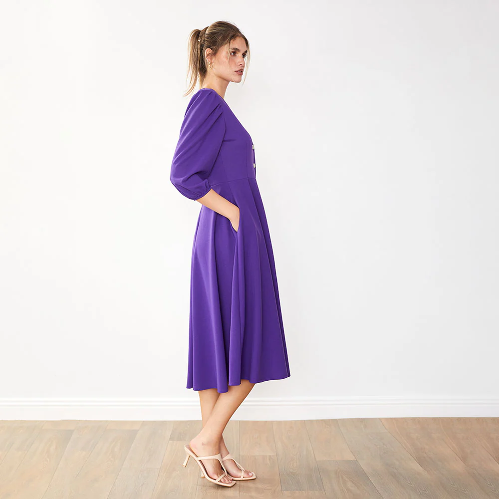Maisy Dress (Plum) - Image 6
