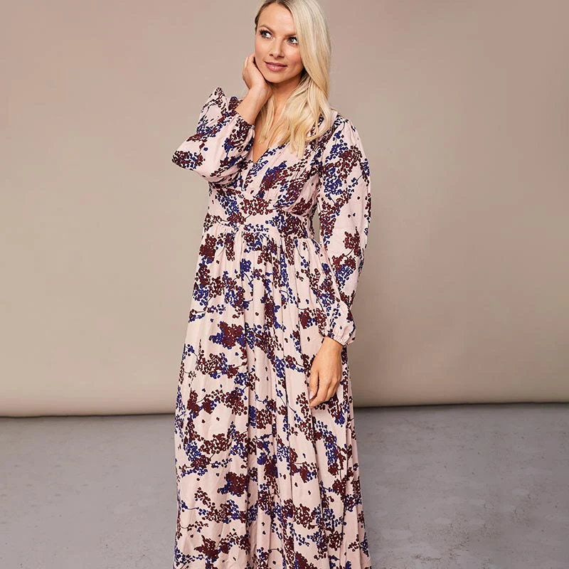 Maisy Maxi Dress Cream Floral - Image 13