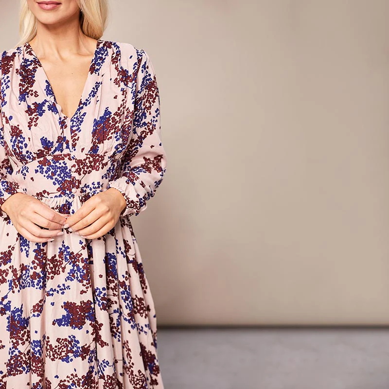 Maisy Maxi Dress Cream Floral - Image 15