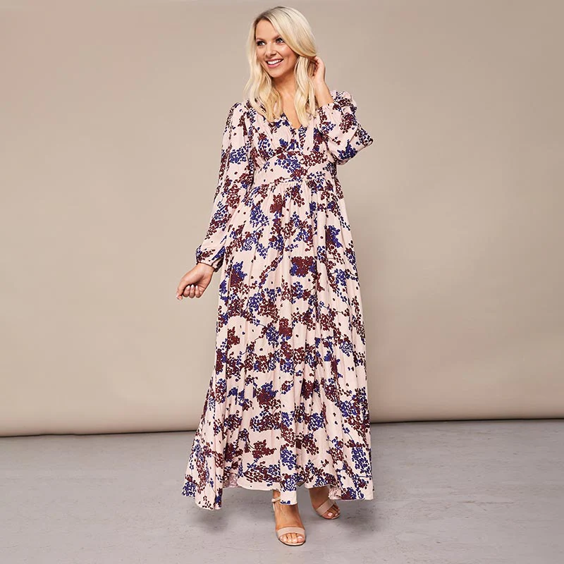 Maisy Maxi Dress Cream Floral - Image 5