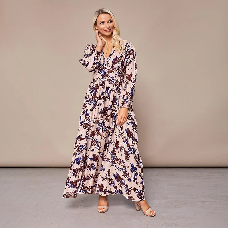 Maisy Maxi Dress Cream Floral - Image 8