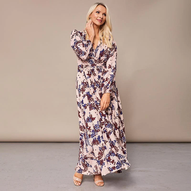 Maisy Maxi Dress Cream Floral - Image 9