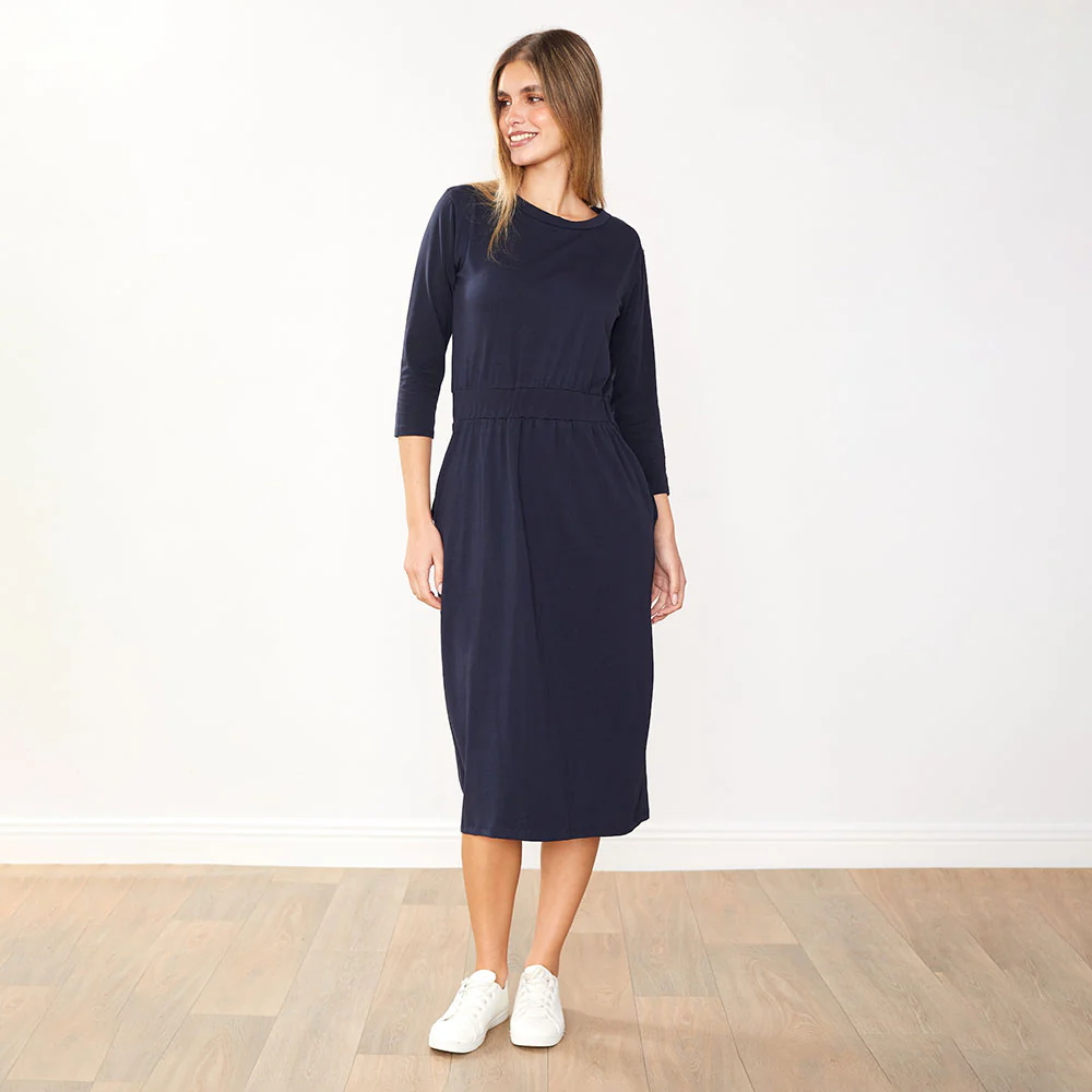 Mara Dress (Navy) - Image 5