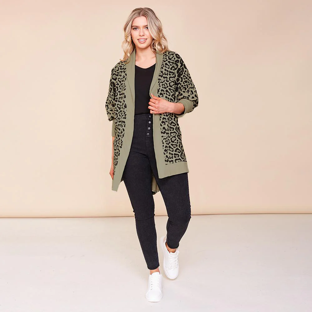 Maddie Cardigan (Khaki) - Image 6