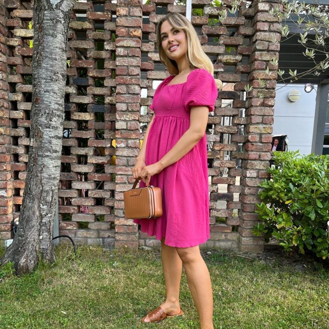 Milly Dress (Fuschia Pink) - Image 3