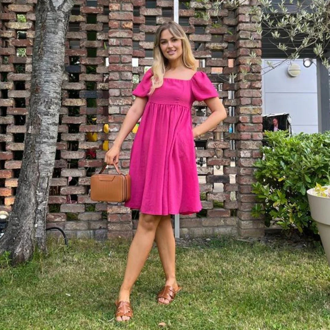 Milly Dress (Fuschia Pink) - Image 7