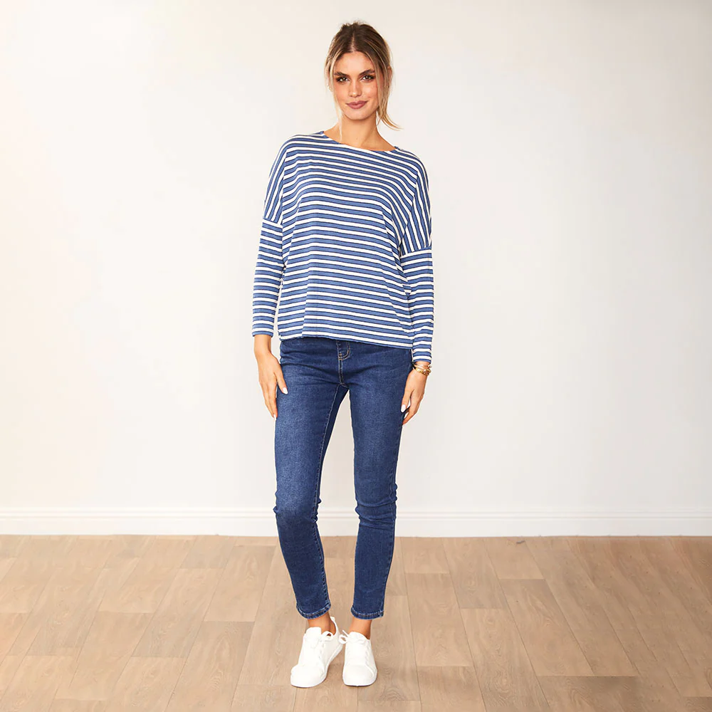 Mindy Top (Navy Stripe) - Image 4