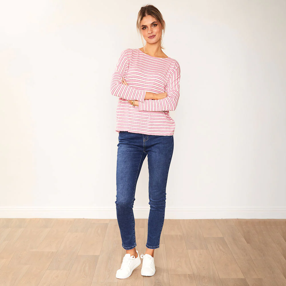 Mindy Top (Pink Stripe) - Image 4