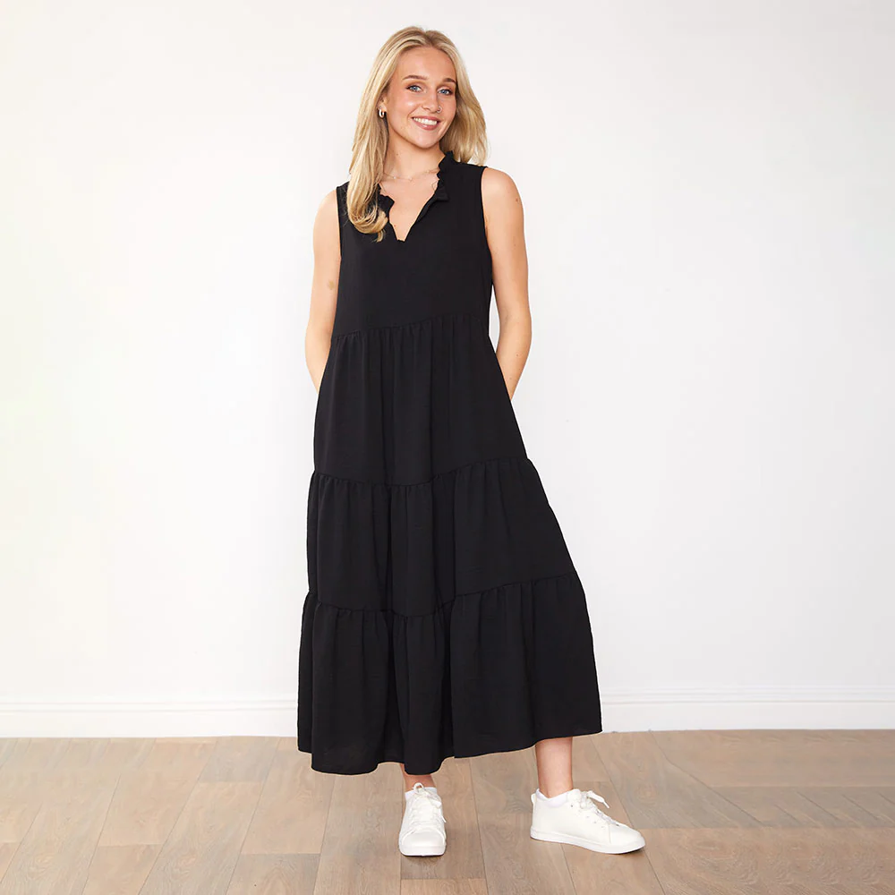 Moira Dress (Black) - Image 5
