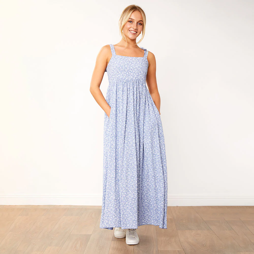 Moira Dress (Blue Floral) - Image 11
