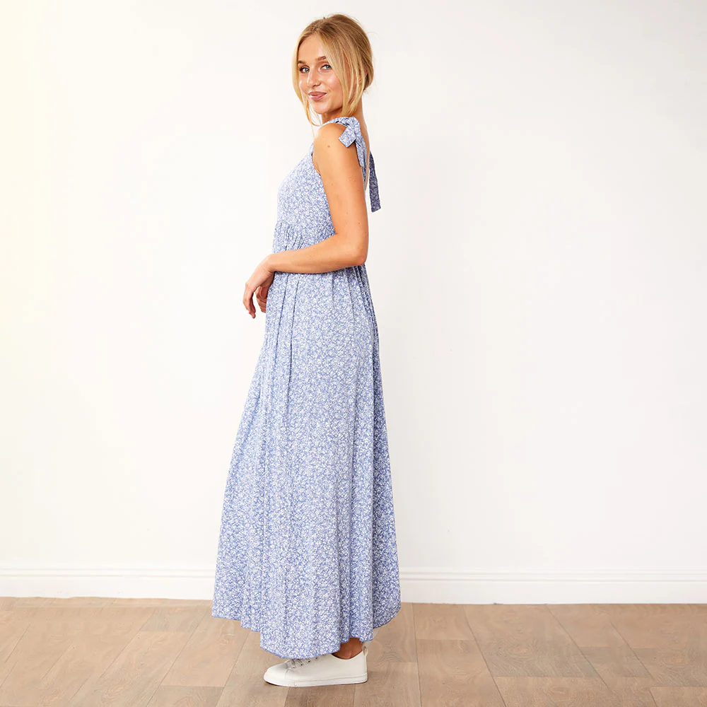 Moira Dress (Blue Floral) - Image 12