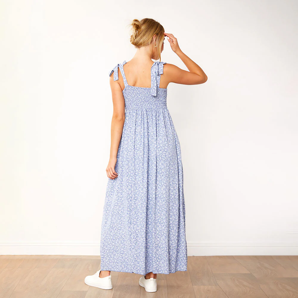 Moira Dress (Blue Floral) - Image 15