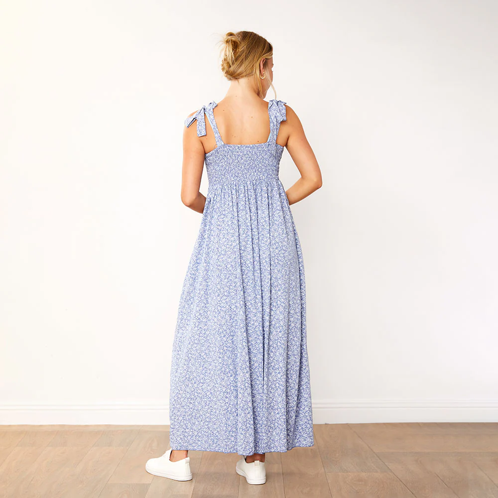 Moira Dress (Blue Floral) - Image 16