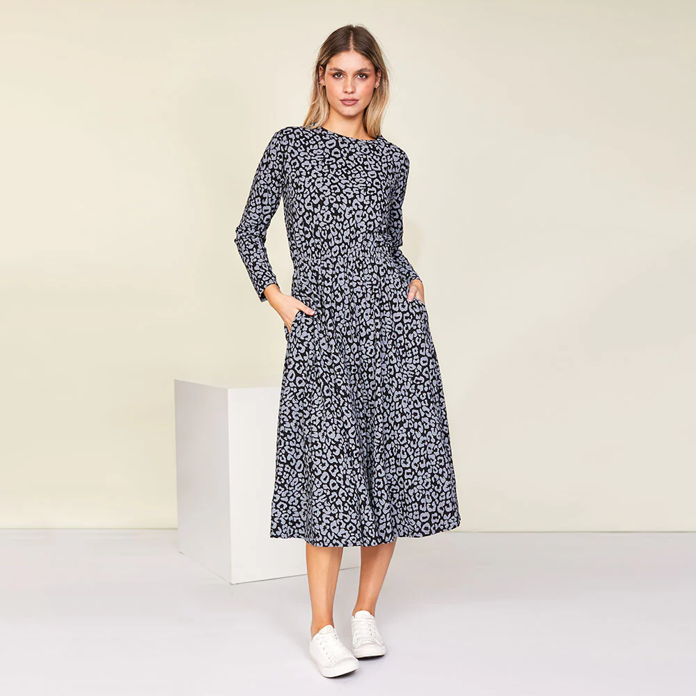 Mollie Dress (Black Leopard) - Image 3