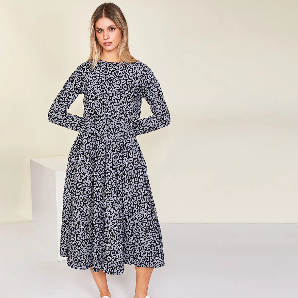Mollie Dress (Black Leopard) - Image 5