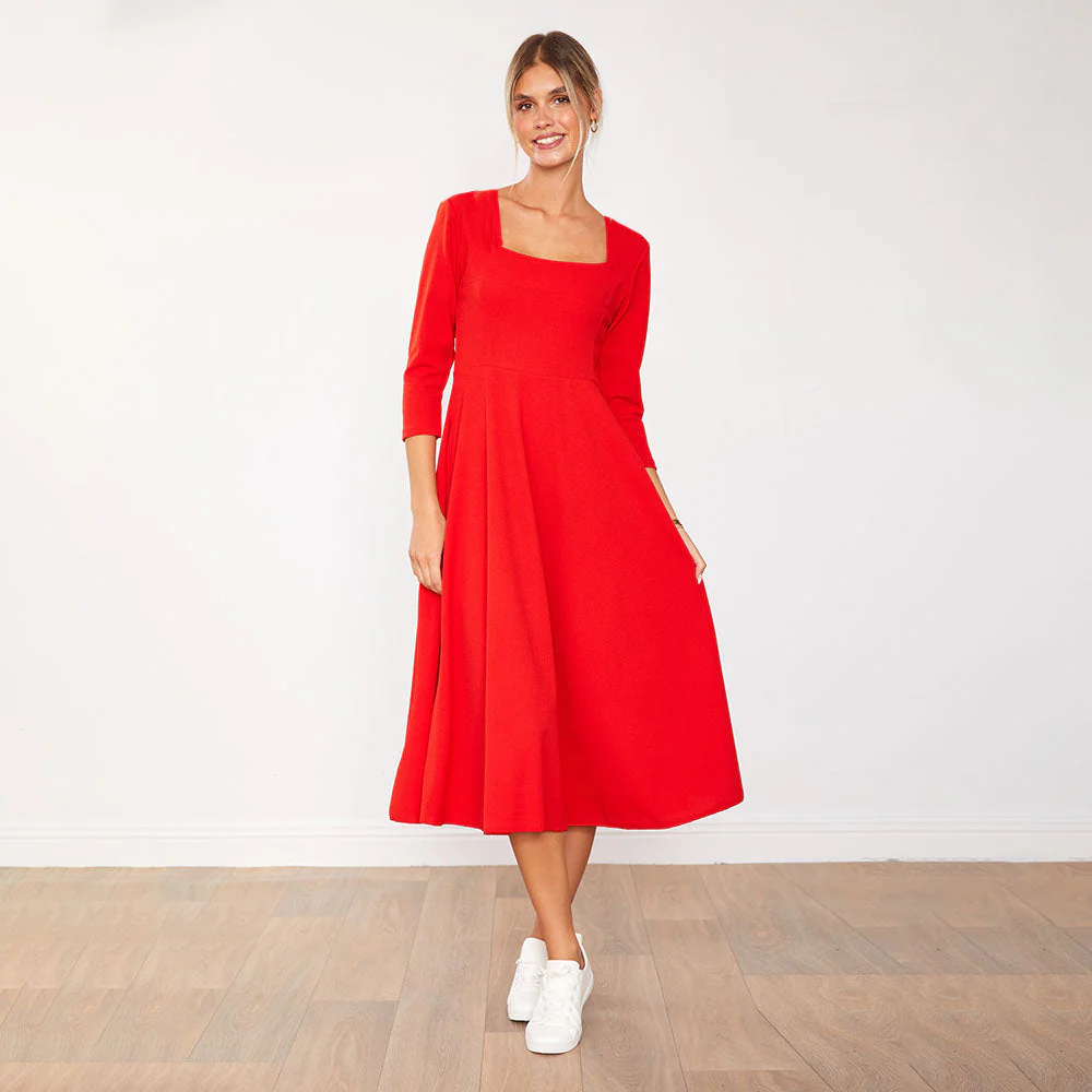 Molly Dress (Red) - Image 3