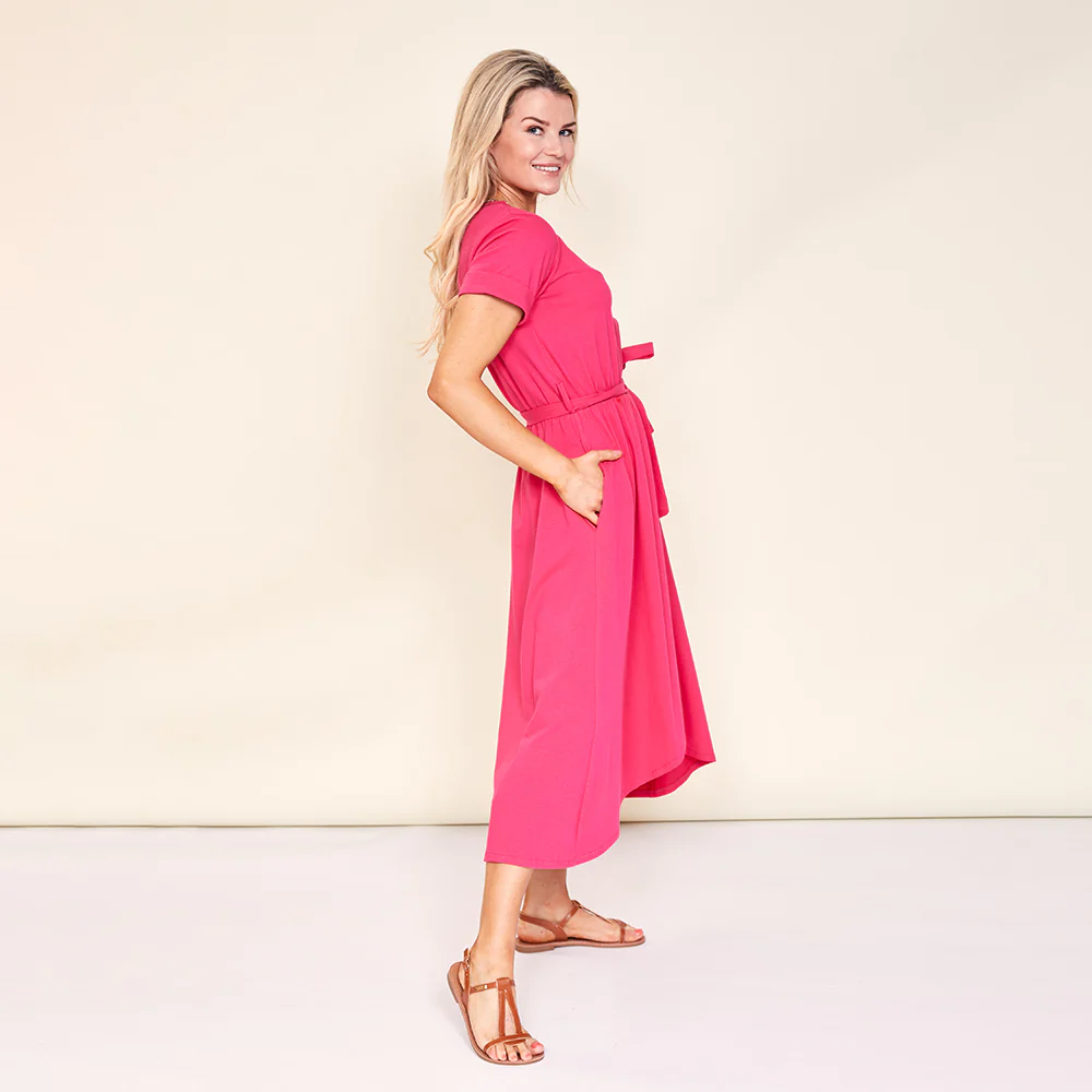 Mona Dress (Fuschia Pink) - Image 6