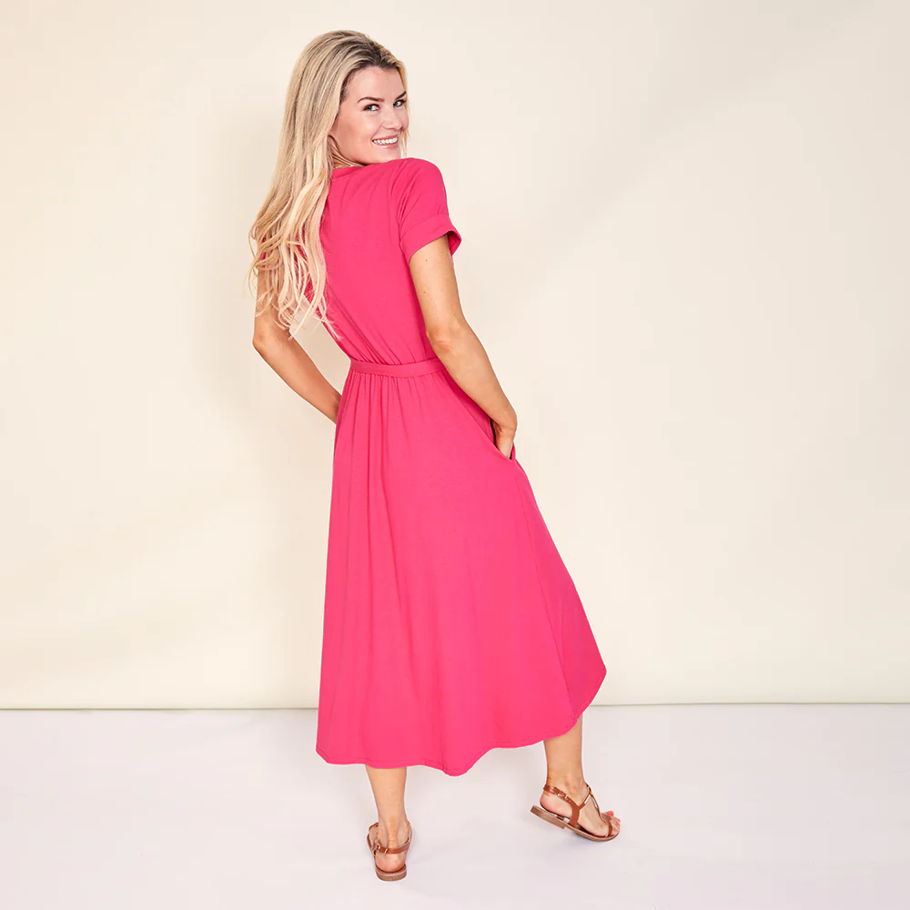 Mona Dress (Fuschia Pink) - Image 7