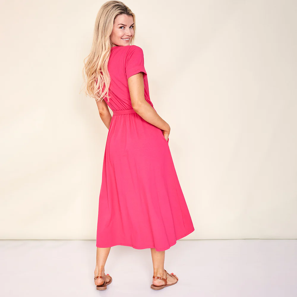 Mona Dress (Fuschia Pink) - Image 8