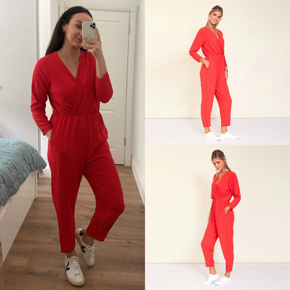 Morgan Jumpsuit (Red) - Image 2