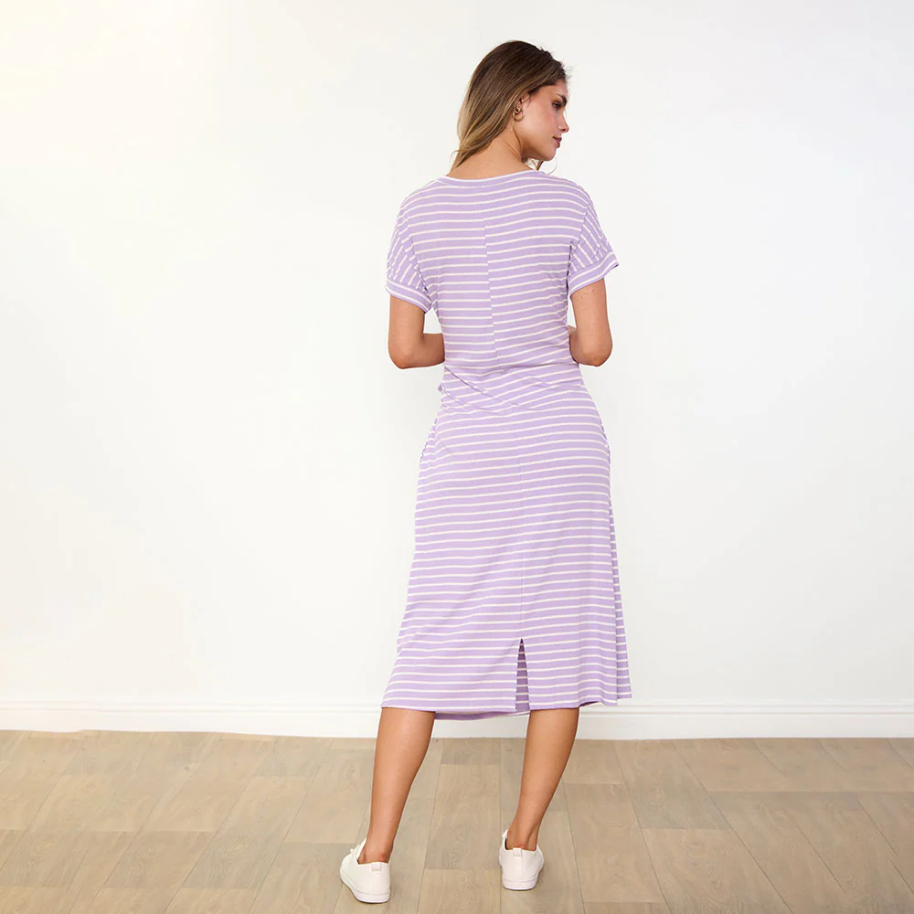 Muriel Dress (Lilac Stripe) & (Cobalt Stripe) for 84.00 - Image 12