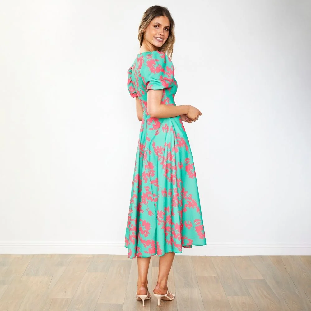 Flora Dress (Green Orchid) - Image 11