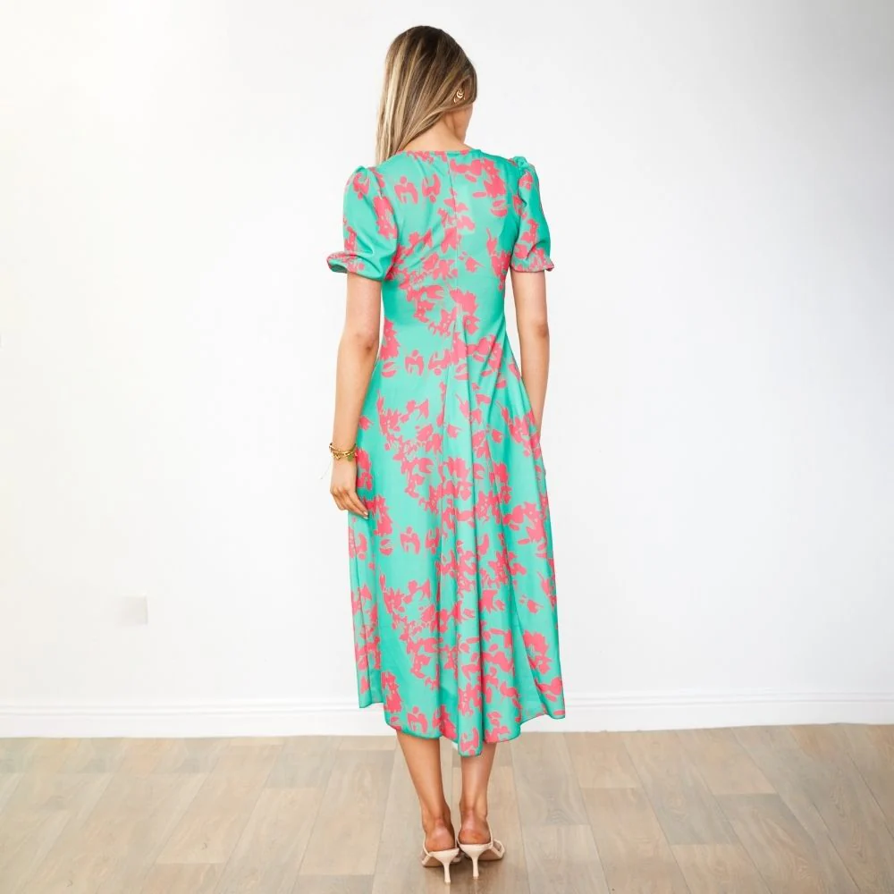 Flora Dress (Green Orchid) - Image 12