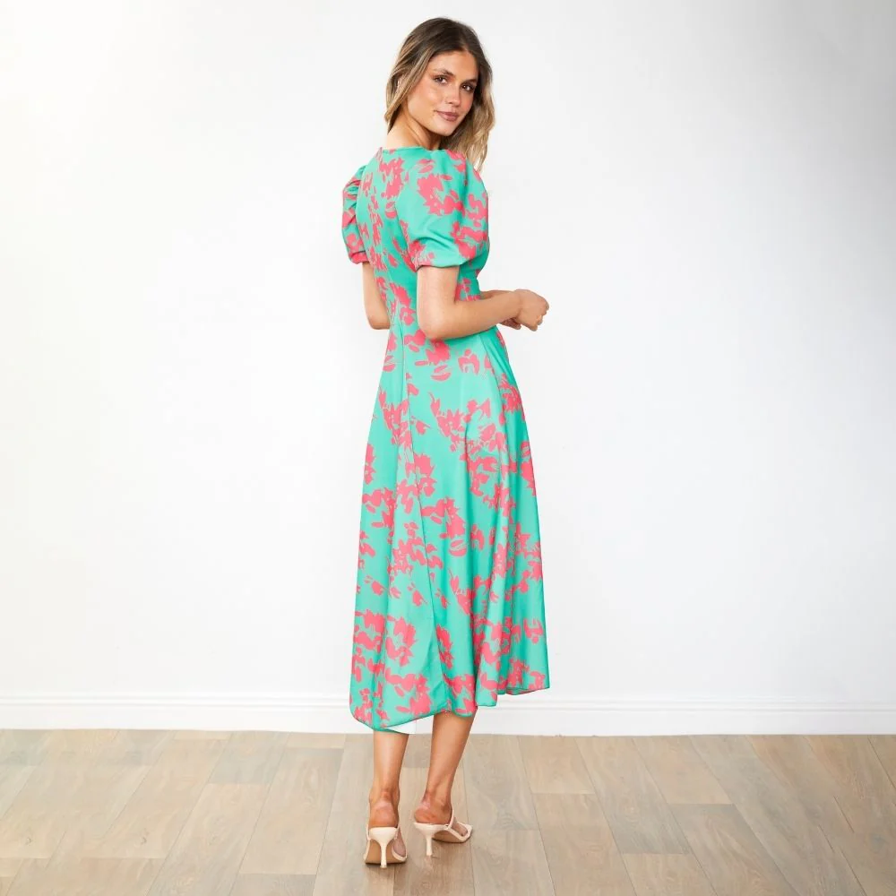 Flora Dress (Green Orchid) - Image 13