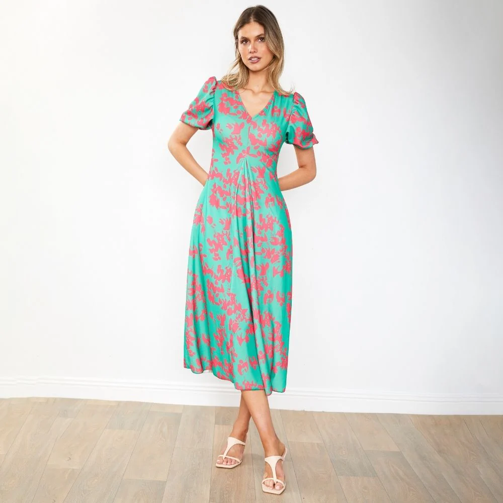 Flora Dress (Green Orchid) - Image 15
