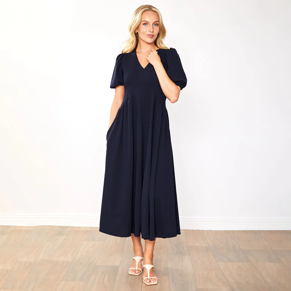 Nicole Dress (Navy) - Image 4