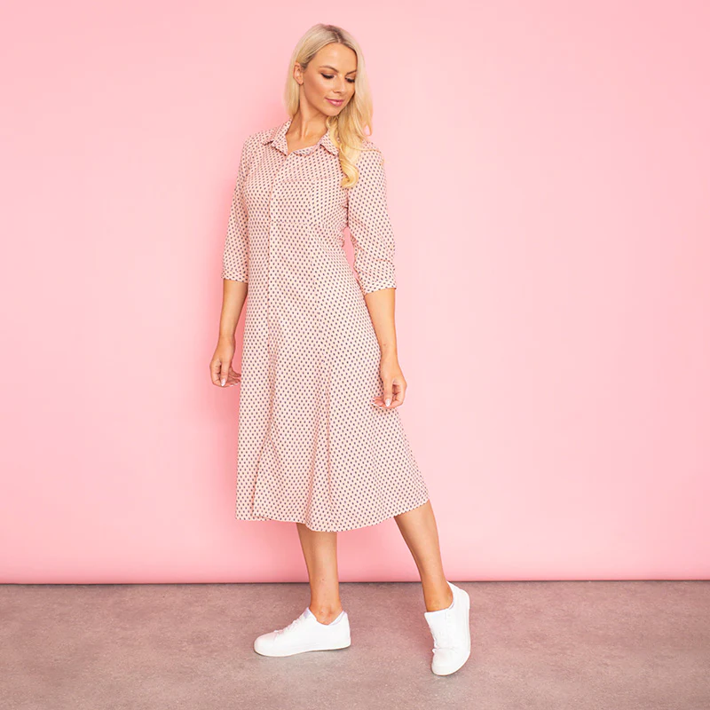 Pamela Shirt Dress (Pink) - Image 2