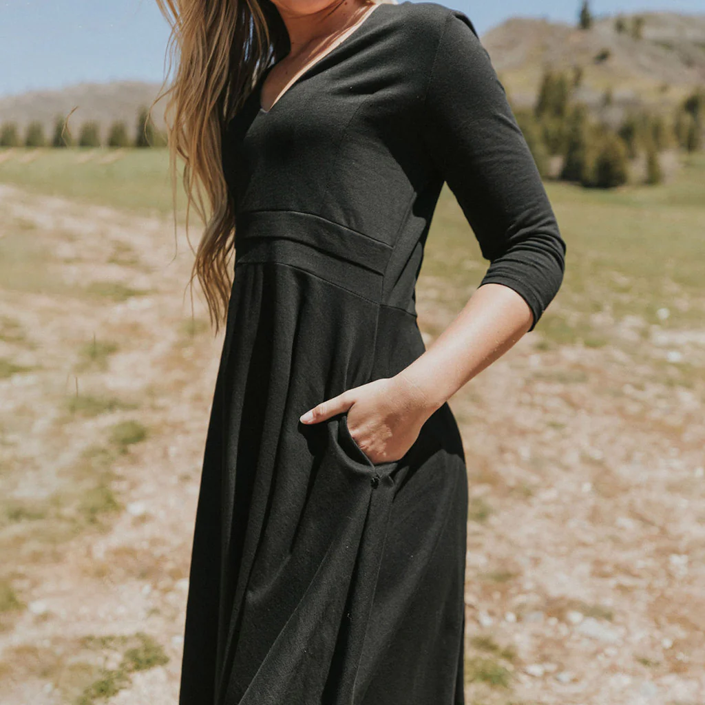 Parker Dress (Black) - Image 5