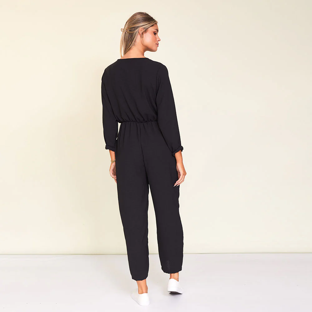Pattie Jumpsuit (Black) - Image 10