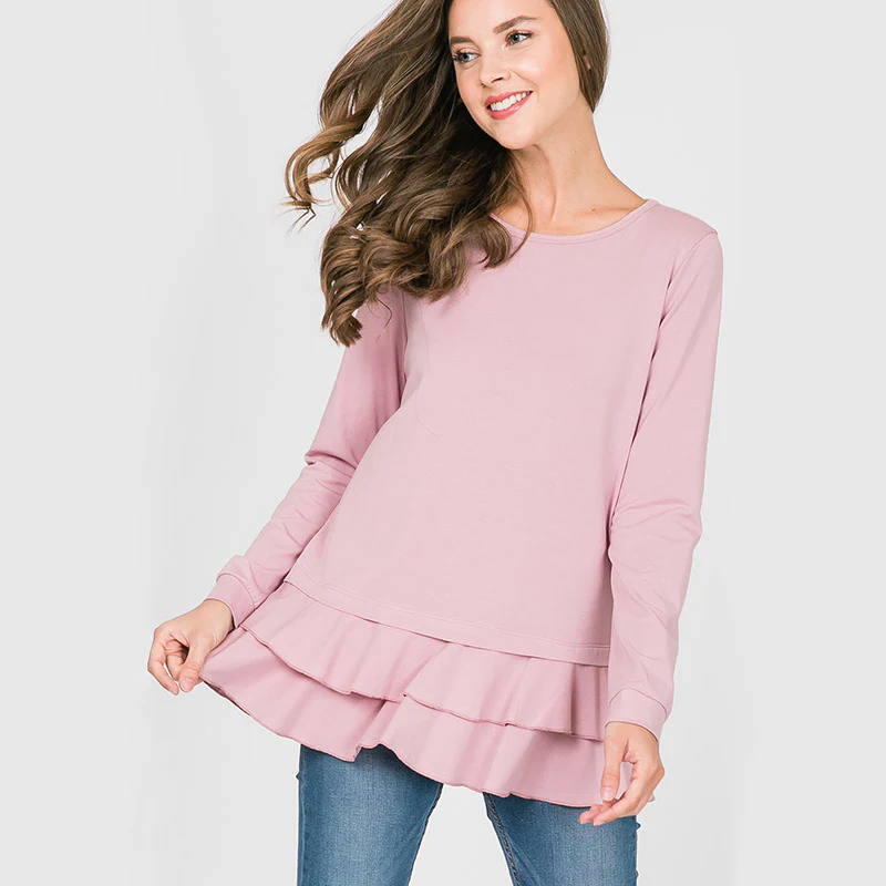 Peggy Peplum Sweater Pink - Image 10