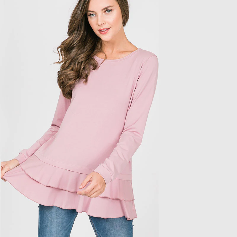Peggy Peplum Sweater Pink - Image 9