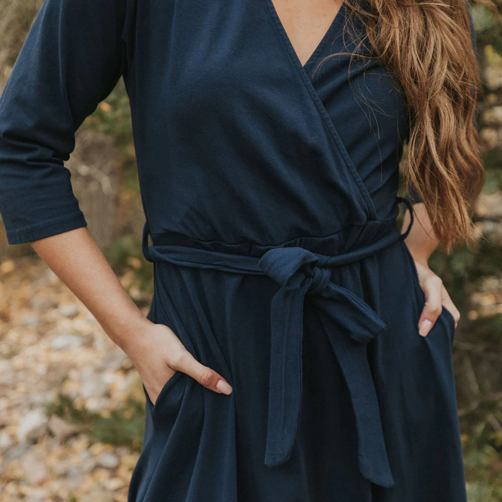 Penny Dress (Navy) - Image 6