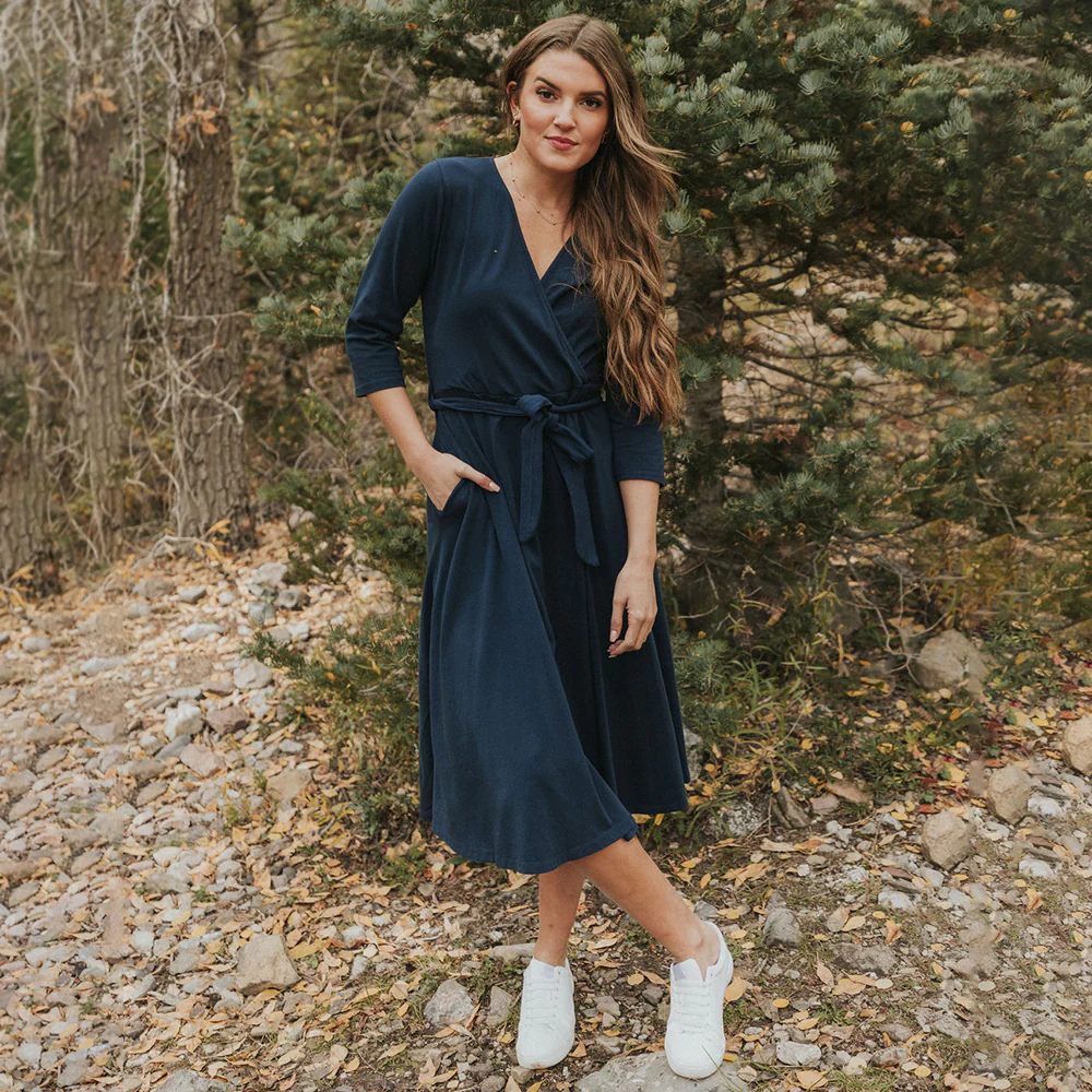 Penny Dress (Navy) - Image 8