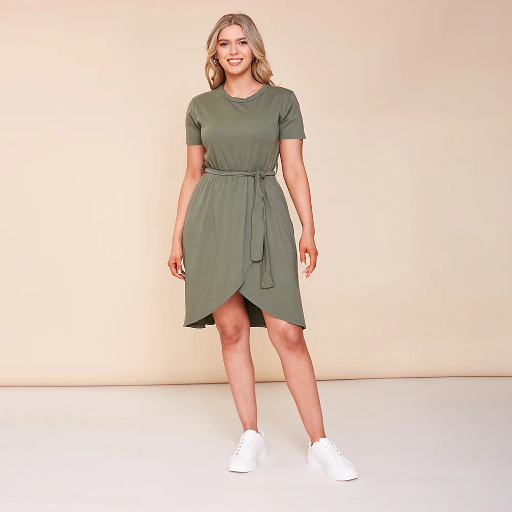 Peyton Dress (Khaki) - Image 3