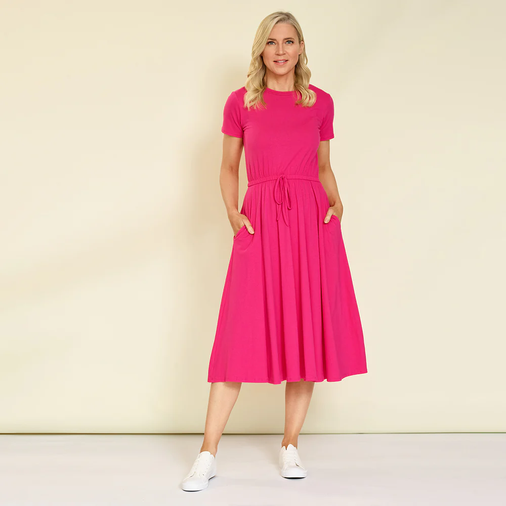 Piper Dress (Fuchsia) - Image 9