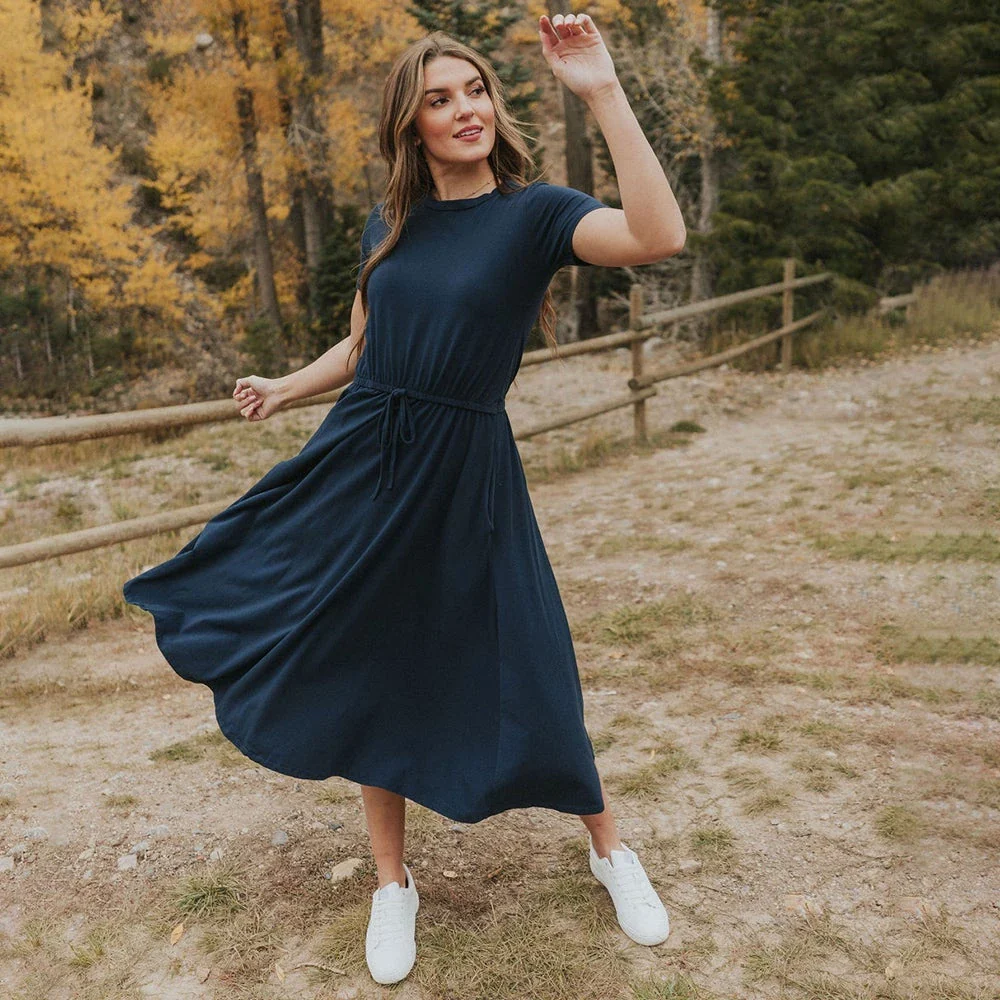 Piper Dress (Navy) - Image 9