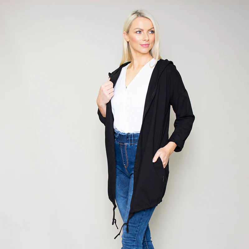 Pippa Parka Hoody (Black) - Image 12
