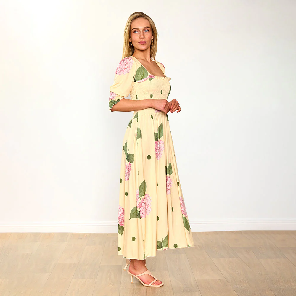 Pixie Dress (Lemon Polka Dot) - Image 6