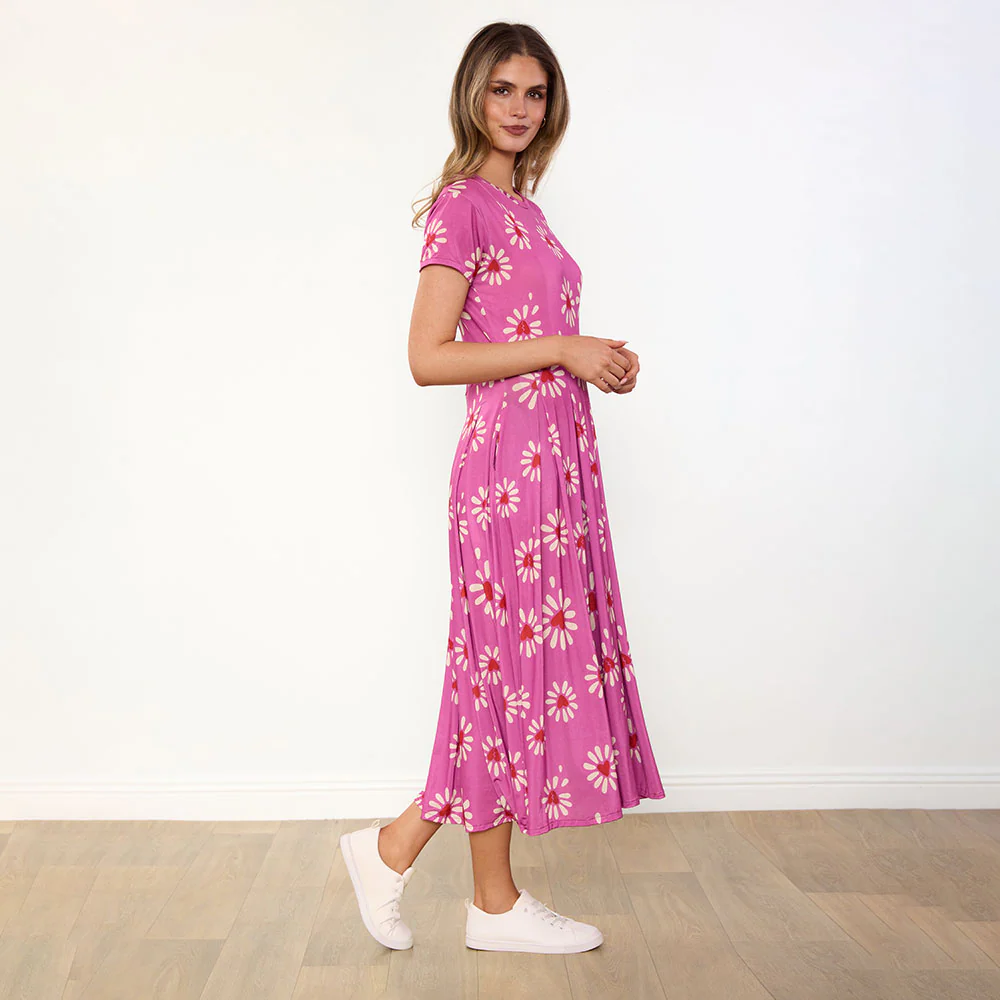 Polly Dress (Berry Daisy) - Image 12