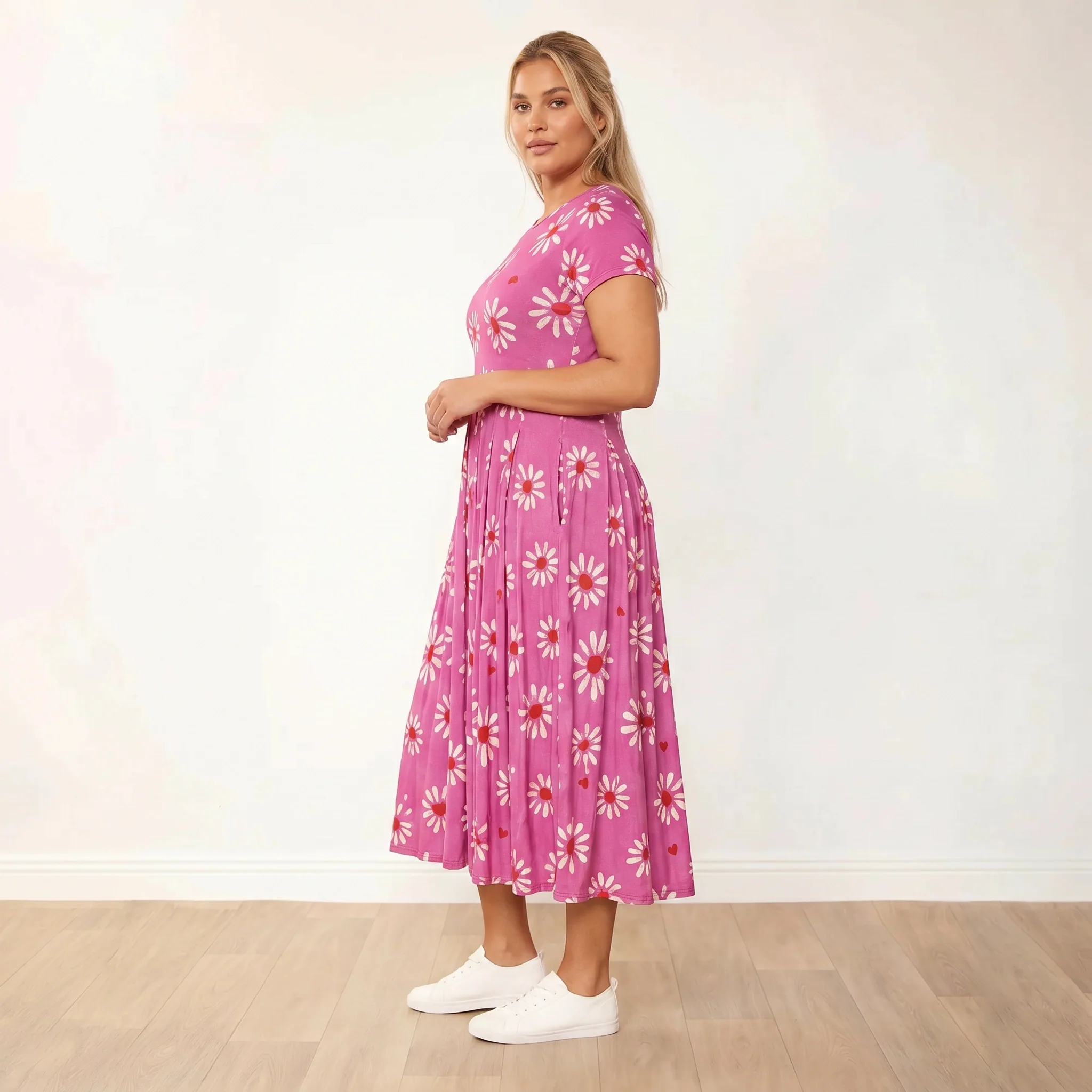 Polly Dress (Berry Daisy) - Image 13