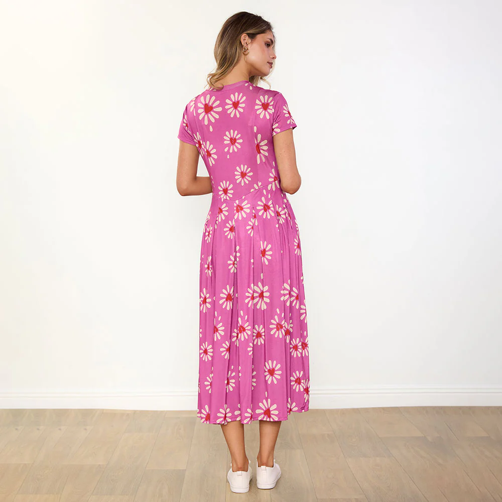 Polly Dress (Berry Daisy) - Image 14