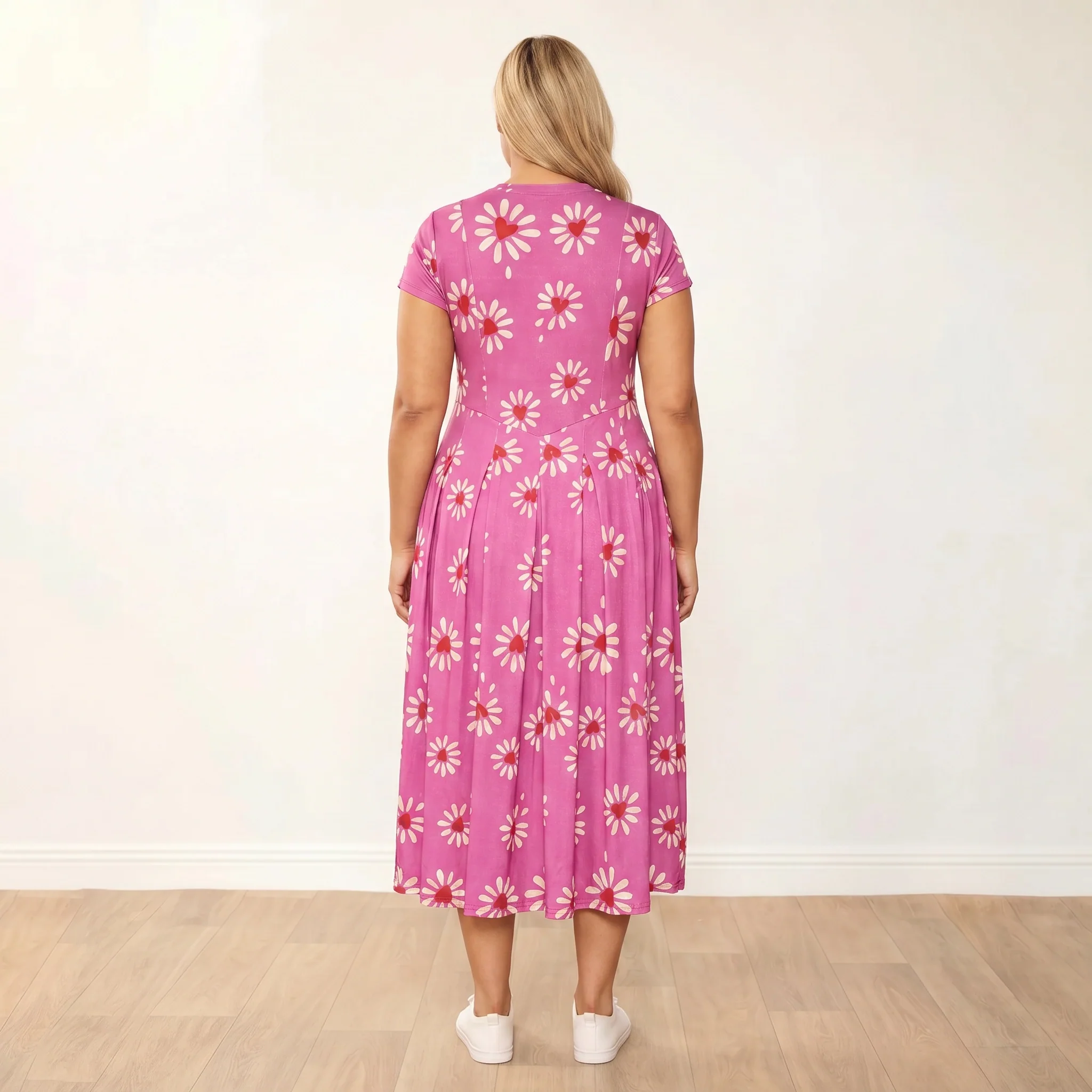 Polly Dress (Berry Daisy) - Image 16