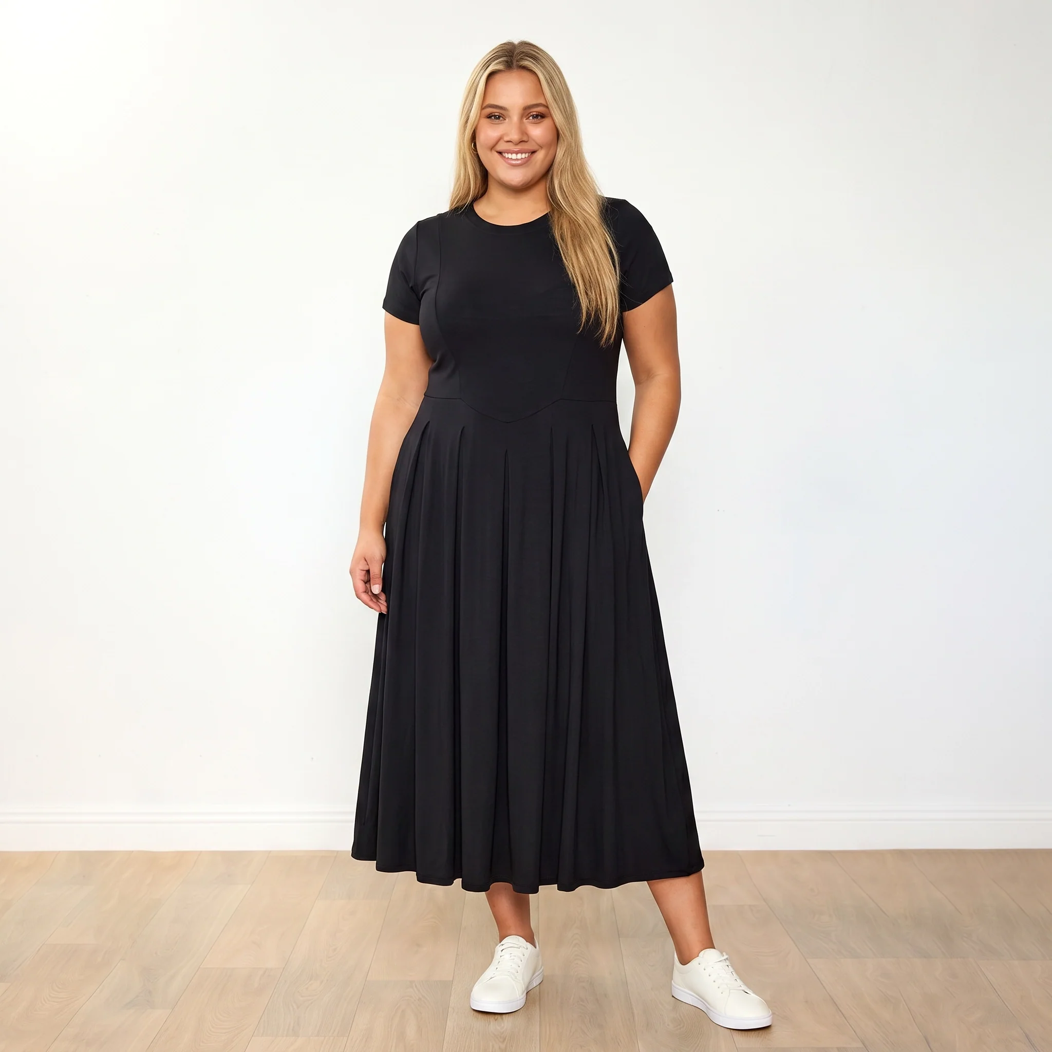 Polly Dress (Black) - Image 4