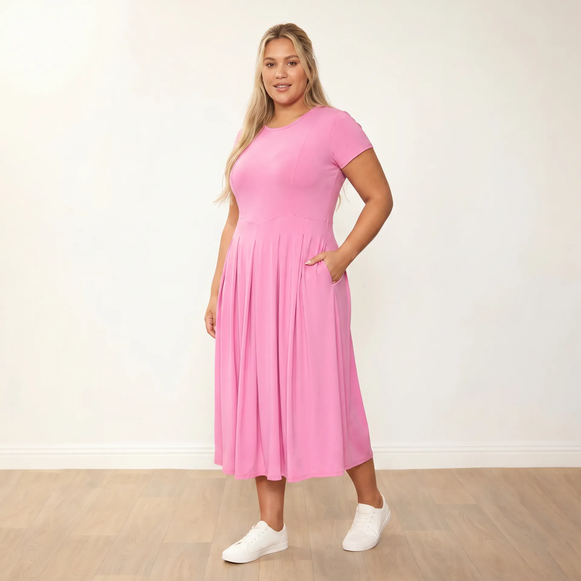Polly Dress (Pink) - Image 7